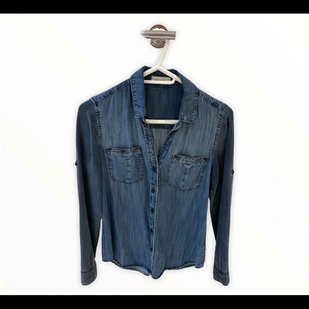 Bella Dahl blue denim top size XS - Picture 1 of 3